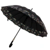 【 Outbound from Tajikistan 】 Small floral long umbrella, thickened impact fabric, 23-inch enlarged umbrella surface, one-click opening Item Picture